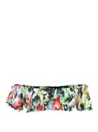Norma Kamali - Jose Off-the-shoulder Floral-print Bikini Top - Womens - Floral