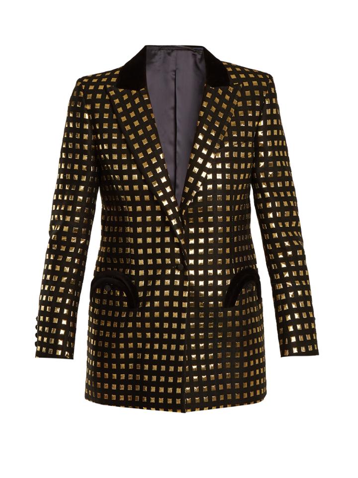 Blazé Milano Marquita Everyday Square-jacquard Blazer