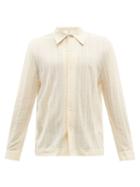 Sfr - Ripley Lace-knit Organic-cotton Blend Shirt - Mens - Ivory