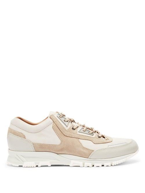Matchesfashion.com Lanvin - Nubuck And Leather Trainers - Mens - White