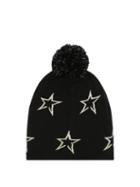 Matchesfashion.com Perfect Moment - Floro Star-intarsia Merino Wool Beanie - Womens - Black Print