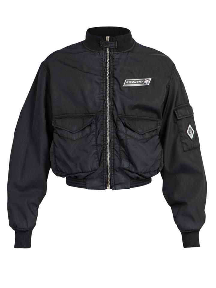 Givenchy Logo-appliqu Shell Bomber Jacket