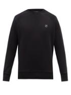 Maison Kitsun - Fox Head-patch Cotton-jersey Sweatshirt - Mens - Black