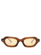 Matchesfashion.com The Row - X Oliver Peoples La Cc Sunglasses - Womens - Brown