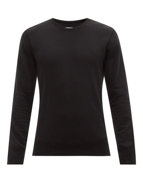 Reigning Champ - Pima Cotton-terry Sweatshirt - Mens - Black
