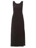 Matchesfashion.com Lisa Marie Fernandez - Charlotte Square-neckline Midi Dress - Womens - Black