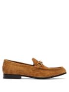 Matchesfashion.com Burberry - Solway Chain Suede Loafers - Mens - Brown