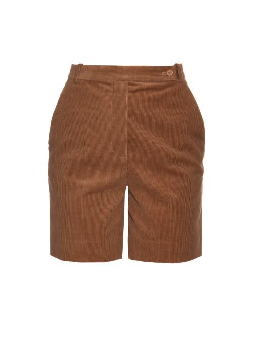 Carven High-waisted Corduroy Shorts