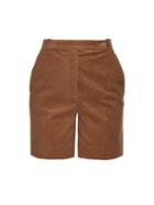 Carven High-waisted Corduroy Shorts