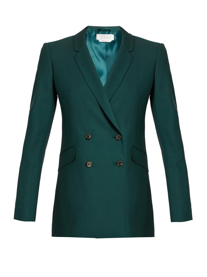 Gabriela Hearst Helena Double-breasted Wool Jacket
