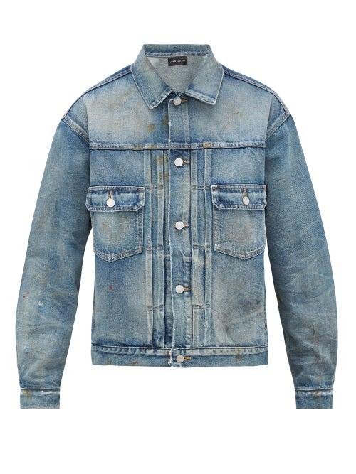 Matchesfashion.com John Elliott - Thumper Type Iii Denim Jacket - Mens - Blue