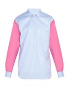 Matchesfashion.com Comme Des Garons Shirt - Check Contrasting Sleeve Cotton Shirt - Mens - Multi