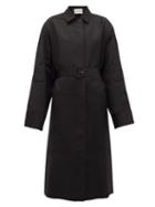 Matchesfashion.com Jil Sander - P.m. Belted Technical-twill Trench Coat - Womens - Black