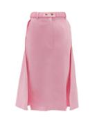 Matchesfashion.com Symonds Pearmain - Panelled Cotton Midi Skirt - Womens - Pink