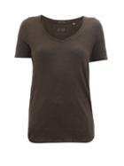 Matchesfashion.com Atm - V Neck Slubbed Cotton T Shirt - Womens - Black
