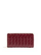 Matchesfashion.com Bottega Veneta - Intrecciato-leather Wallet - Womens - Burgundy