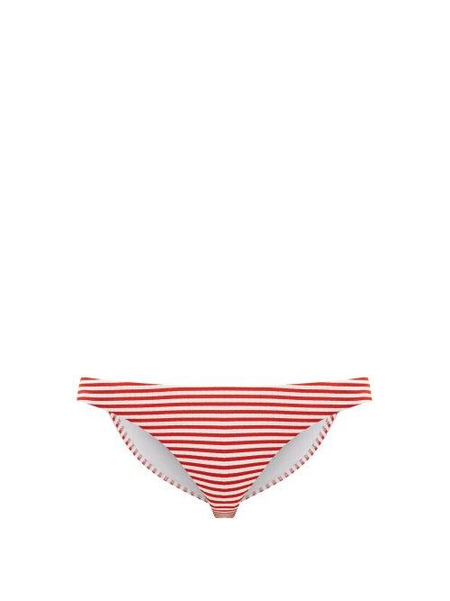 Matchesfashion.com Melissa Odabash - Cali Striped Bikini Briefs - Womens - Red Stripe