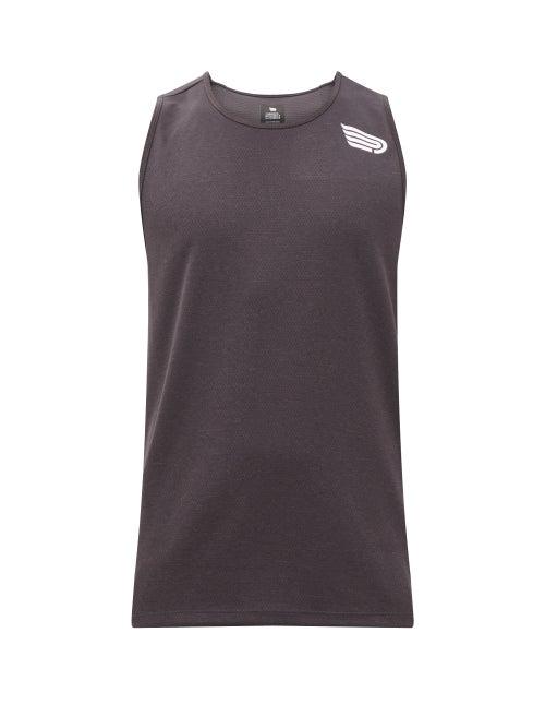 Pressio - Core Recycled-fibre Mesh Tank Top - Mens - Black