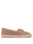 Matchesfashion.com Gucci - Pilar Gg Quilted Leather Espadrilles - Womens - Nude
