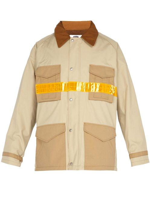 Matchesfashion.com Junya Watanabe - Reflective Strip Industrial Jacket - Mens - Beige
