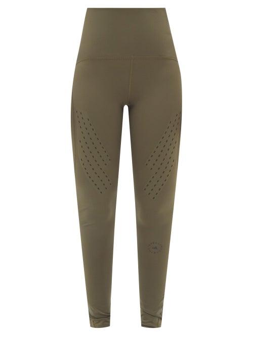 Adidas By Stella Mccartney - Truepurpose High-rise Jersey Leggings - Womens - Khaki