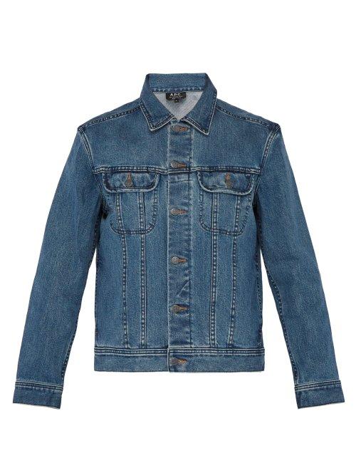 Matchesfashion.com A.p.c. - Washed Denim Jacket - Mens - Indigo