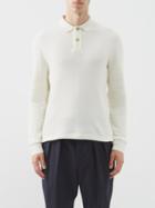 Giorgio Armani - Wool-blend Polo Shirt - Mens - Cream