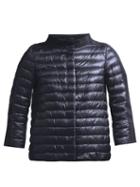 Matchesfashion.com Herno - Panelled Quilted Down Jacket - Womens - Navy