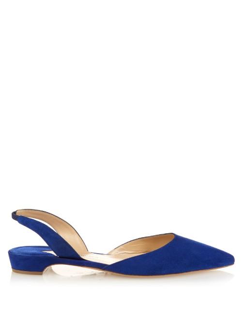 Paul Andrew Rhea Slingback Suede Pumps