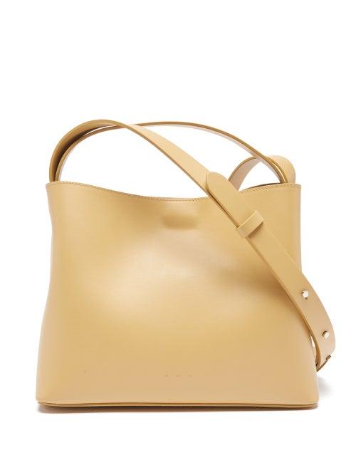 Aesther Ekme - Sac Mini Leather Cross-body Bag - Womens - Beige