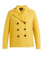 Matchesfashion.com Weekend Max Mara - Pino Pea Coat - Womens - Yellow