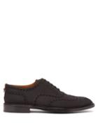 Matchesfashion.com Burberry - Lennard Canvas Brogues - Mens - Black