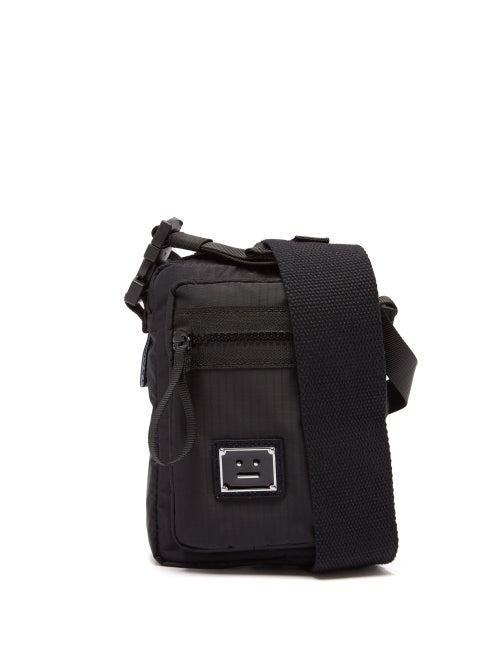 Acne Studios - Arvel Face-patch Ripstop Cross-body Bag - Womens - Black