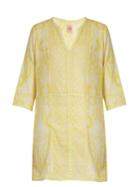 Le Sirenuse, Positano Maya Isadora-print Embroidered Cotton Kaftan