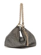 Matchesfashion.com Jimmy Choo - Callie Crystal Embellished Suede Clutch - Womens - Black