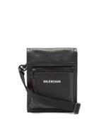 Matchesfashion.com Balenciaga - Explorer Grained-leather Pouch - Mens - Black