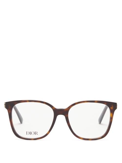 Dior - 30montaignemini Round Acetate Glasses - Womens - Brown