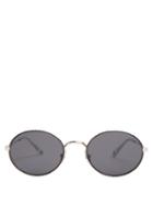 Matchesfashion.com Givenchy - Round Frame Metal Sunglasses - Mens - Silver