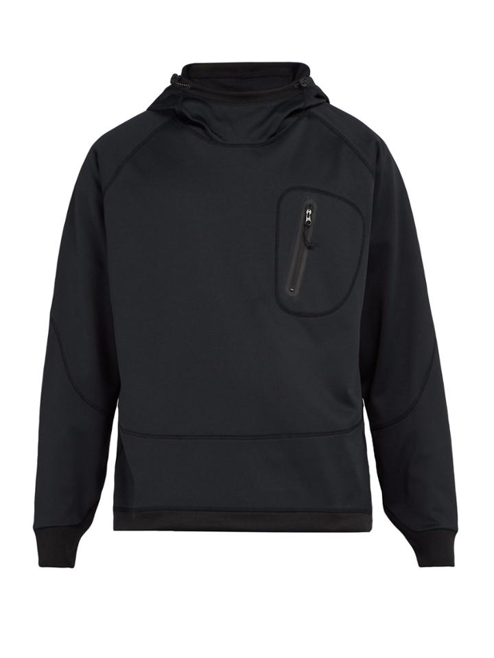 And Wander Fleece-back Jersey Hooded Sweatshirt