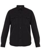 Matchesfashion.com Rrl - Double Cargo Pocket Cotton Twill Shirt - Mens - Black