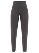 Ladies Activewear Girlfriend Collective - High-rise Pocketed Recycled Fibre-blend Leggings - Womens - Grey