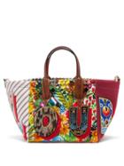 Ladies Bags Christian Louboutin - Caracaba Small Patchwork Tote Bag - Womens - Multi