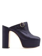 Alexachung Block-heel Satin Platform Mules