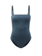 Matchesfashion.com Asceno - Palma Square-neck Swimsuit - Womens - Emerald