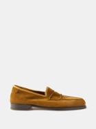 John Lobb - Bath Suede Loafers - Mens - Brown