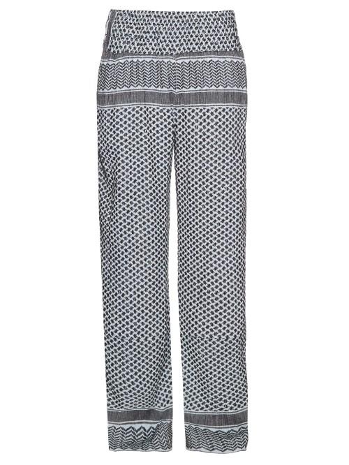 Cecilie Copenhagen Scarf-jacquard Wide-leg Trousers