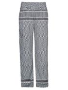 Cecilie Copenhagen Scarf-jacquard Wide-leg Trousers