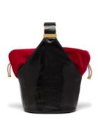 Bienen-davis Kit Leather And Velvet Clutch