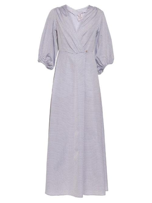 Thierry Colson Phoebe Bell-sleeved Cotton Dress