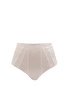 Ladies Beachwear Isa Boulder - Course High-rise Panelled Metallic Bikini Briefs - Womens - Light Pink